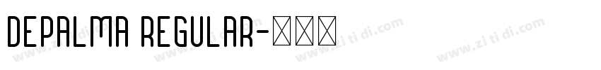 DEPALMA Regular字体转换
